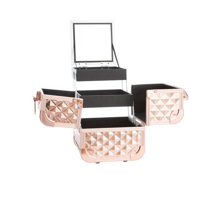 Slaycube Travel Case in Rose Gold Studded