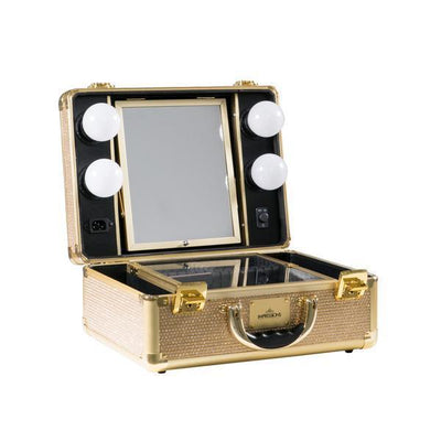 SlayCase Vanity Travel Case in Champagne Sparkle