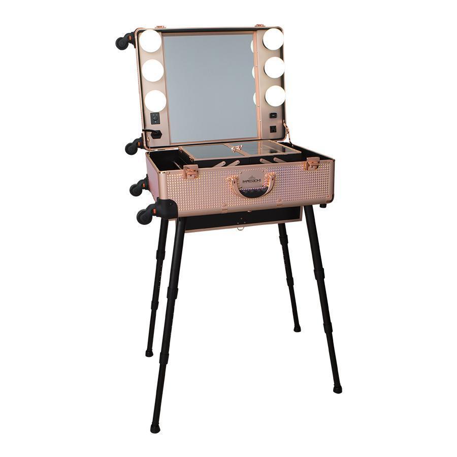 SlayCase Pro Vanity Travel Train Case in Mermaid Sparkle XXL