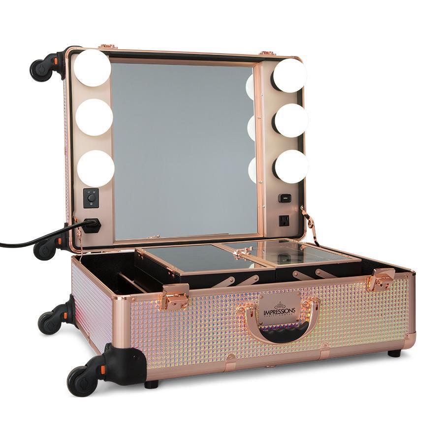 SlayCase Pro Vanity Travel Train Case in Mermaid Sparkle XXL
